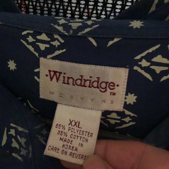 Vintage Windridge for Mervyn’s Shirt- 524 $25 or $20 w/offer - Picture 2 of 4